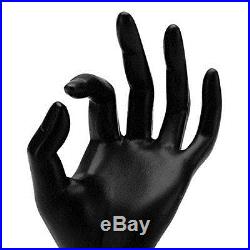 Black Polyresin Hand Form Jewelry Display Bracelet Ring Necklace Stand Holder
