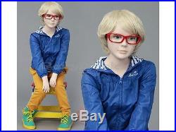 Child Fiberglass Cute Realistic Mannequin Dress Form Display #MZ-ITA4