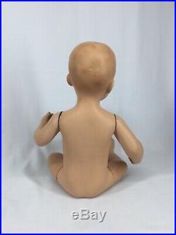 Child Mannequin Vintage 1950s Sitting Boy Toddler 19 Tall Hand Painted Rare