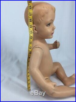 Child Mannequin Vintage 1950s Sitting Boy Toddler 19 Tall Hand Painted Rare