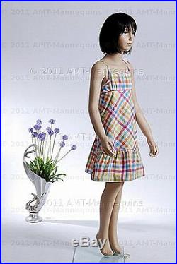 Child girl / boy mannequin, dispay manequin, hand made fiber glass manikin- Trey
