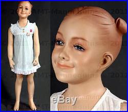 Child mannequin, smiling happy girl abt 2 years old, hand made manikin-Valerie
