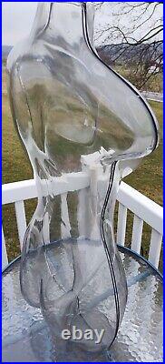 Clear Acrylic Female Torso Bust Victoria Secret Store Display Mannequin