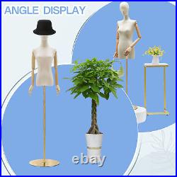 Clothing Mannequin Female Height Adjustable Detachable Female Dress Gold Base