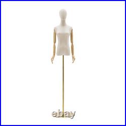 Clothing Mannequin Female Height Adjustable Detachable Female Dress Gold Base