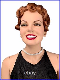 DECTER Mannequin Full Realistic Smiling Glamorous Harlow Female Vintage Pin Up