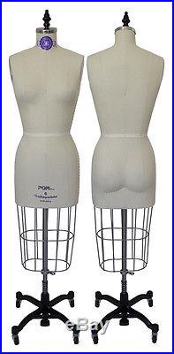 DRESS FORM PGM Professional Female Dress Forms w Collapsible Shoulder Size 10