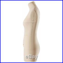 Dress Form Mannequin Monica Female Fully Pinnable Sewing Soft Tailor Beige S