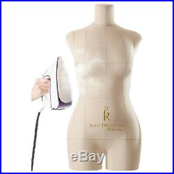 Dress Form Mannequin Monica Female Fully Pinnable Sewing Soft Tailor Beige S