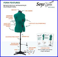 Dress Form Mannequin Professional Sewing Stand Female Size Medium Adjust Durable