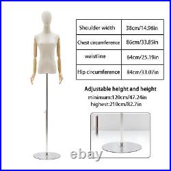 Dress Form Mannequin Sturdy Iron Base Height Adjustable Clothing