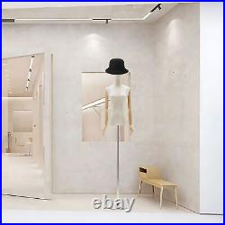 Dress Form Mannequin Sturdy Iron Base Height Adjustable Clothing fitting, Sliver