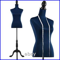 Dress Form Mannequin Torso with Adjustable Tripod Stand, Pinnable Female