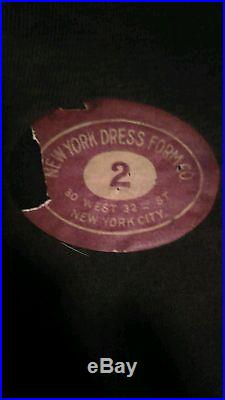 Dress Form RARE New York Dress Form Company 1880's Vintage NYC Hall-Borchert