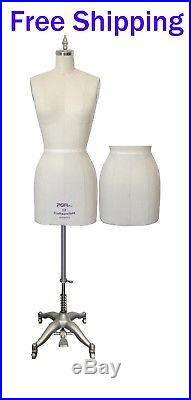 Dress Form Size 12 with Collapsible Shoulder Professional Female Dress Form