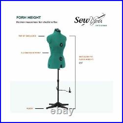 Dritz 20420 Dressform Tripod Stand Adjustable Shoulder Height Small Green Small