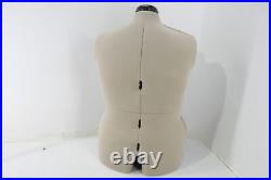 Dritz Fully Adjustable Dress Form Medium Size Ivory Mannequin w Pin Cushion