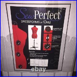 Dritz Sew Perfect Dress Form Size Small Red Used Excellent Condition