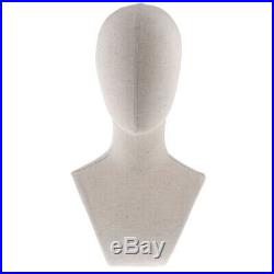 Dummy Male Mannequin Manikin Head Jewelry Wigs Glasses Hat Display Stand #4