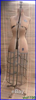 Early 1900's L & M Adjustable Dress Form Co Makers of Acme Dress Form