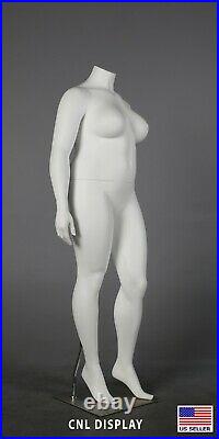 Extra Large PLUS SIZE fiberglass female headless mannequin