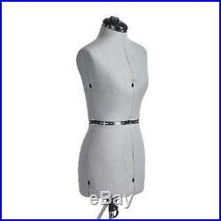 FAMILY DRESSFORM FM-L Family Large Adjustable Mannequin Dress Form Grey