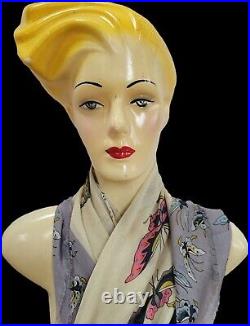 Fashino 1980s Female Form Mannequin Thailand Super Rad Hair