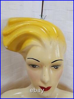 Fashino 1980s Female Form Mannequin Thailand Super Rad Hair