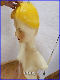 Fashino 1980s Female Form Mannequin Thailand Super Rad Hair