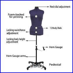 Female Adjustable Mannequin Dress Form for Sewing, Mannequin Body Torso (Large)