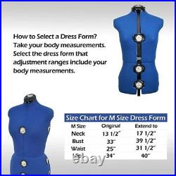 Female Adjustable Mannequin Dress Form for Sewing, Mannequin Body Torso (Medium)