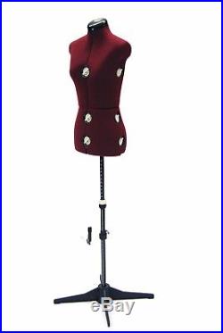 Female Adjustable Sewing Dress Form Small Size with Adjustable Stand