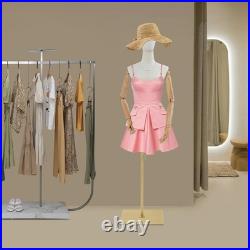 Female Dress Form Pinnable Foam Mannequin Torso with Adjustable Metal Base