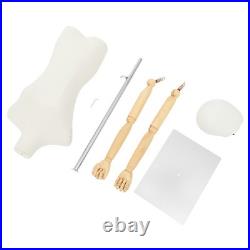 Female Dress Form Pinnable Foam Mannequin Torso with Adjustable Metal Base