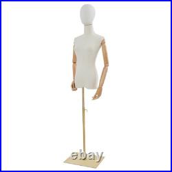 Female Dress Form Pinnable Foam Mannequin Torso with Adjustable Metal Base