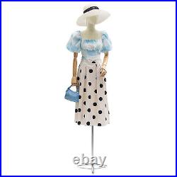 Female Dress Form Torso Body Mannequin with Adjustable Wood Stand Clothing Display