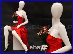 Female EggHead Fiberglass mannequin Dress Form Display #MD-C9