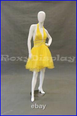 Female EggHead Fiberglass mannequin Dress Form Display #MD-GS7W2