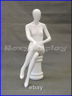 Female EggHead Fiberglass mannequin Dress Form Display #MD-GS9W2