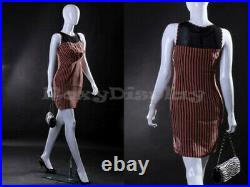 Female EggHead Fiberglass mannequin Dress Form Display #MZ-LISA11EG