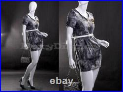 Female EggHead Fiberglass mannequin Dress Form Display #MZ-LISA4EG