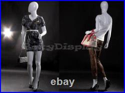 Female EggHead Fiberglass mannequin Dress Form Display #MZ-LISA4EG