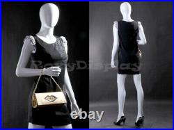 Female EggHead Fiberglass mannequin Dress Form Display #MZ-LISA7EG
