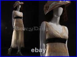 Female EggHead Fiberglass mannequin Dress Form Display #MZ-LISA9EG