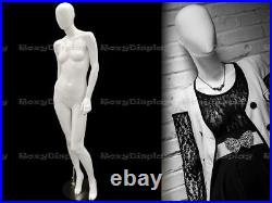 Female EggHead Fiberglass mannequin Dress Form Display #MZ-OZIW4