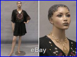 Female Fiberglass African style Mannequin Dress form Display #MD-ALICE
