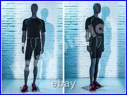 Female Fiberglass Egghead Athletic style Mannequin Dress Form Display HEF02EG-MZ