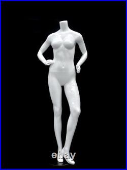 Female Fiberglass Headless Petite mannequin Body Dress Form #MD-GPX04BW1