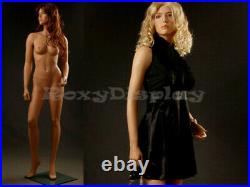 Female Fiberglass Mannequin Fleshtone Color Dress Form Display #MZ-LISA8
