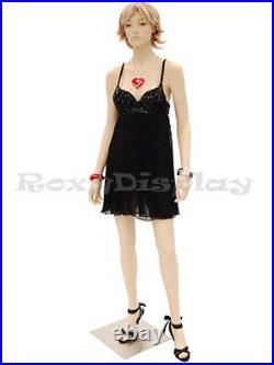 Female Fiberglass Mannequin Pretty Face Elegant Looking Dress Form #MD-A3F1